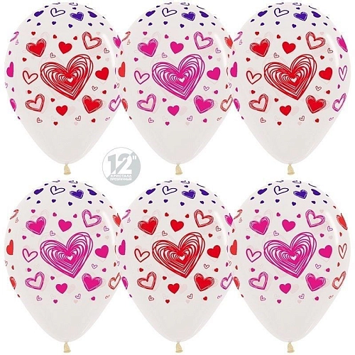 Воздушный шар Множество сердец Воздушный шар Множество сердец в магазине Праздничный маркет