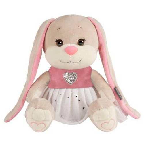 Мягкая игрушка "Зайка в белой юбочке со звездочками", 20 см Мягкая игрушка "Зайка в белой юбочке со звездочками", 20 см в магазине Праздничный маркет