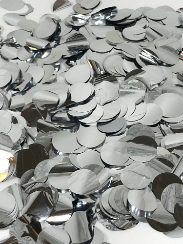 Конфетти "Круги Серебро" 2 см Конфетти "Круги Серебро" 2 см в магазине Праздничный маркет