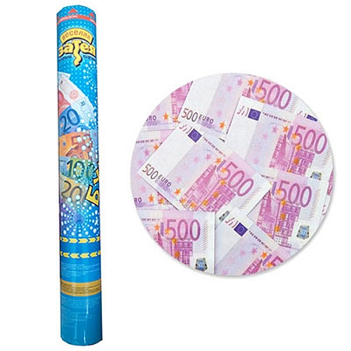 Хлопушка Бумфети 40 см Денежный Дождь Евро Хлопушка Бумфети 40 см Денежный Дождь Евро в магазине Праздничный маркет