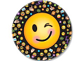 Тарелка Эмоции Смайлик 23 см. 8 шт. Тарелка Эмоции Смайлик 23 см. 8 шт. в магазине Праздничный маркет