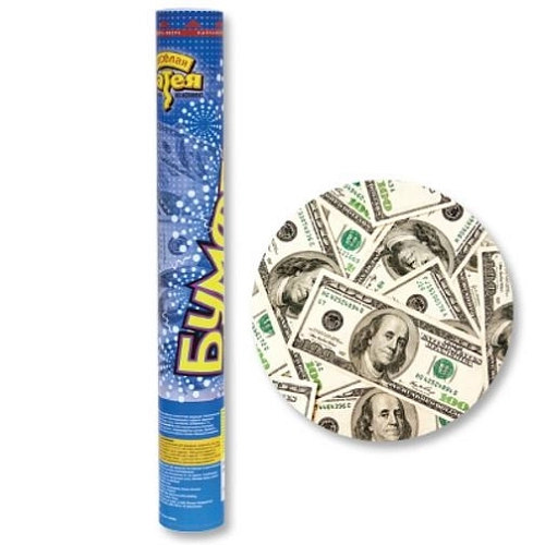Хлопушка Бумфети "Денежный дождь" Доллар 40 см Хлопушка Бумфети "Денежный дождь" Доллар 40 см в магазине Праздничный маркет